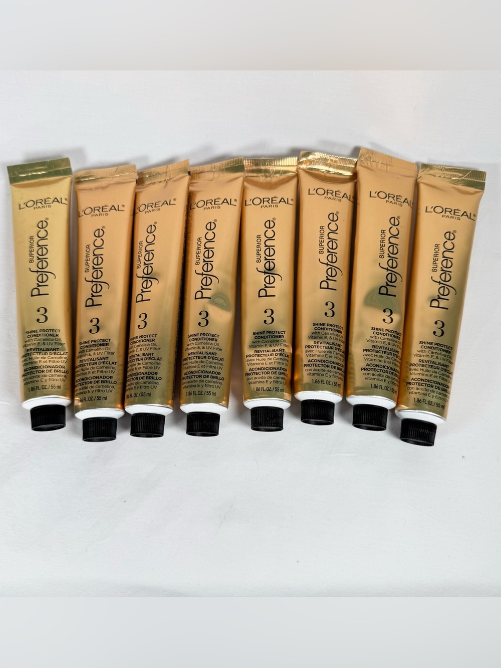 8 Tubes L'OREAL Superior Preference #3 Color Shine Conditioner NEW